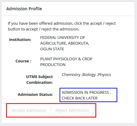 How to ACCEPT or REJECT Admission Offer Through JAMB CAPS Platform