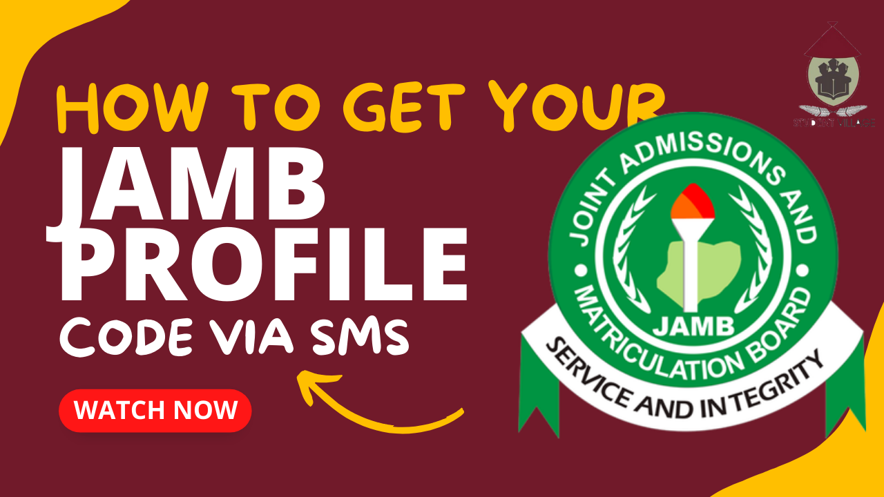 Video: How To Get Your JAMB/UTME Profile Code Via SMS